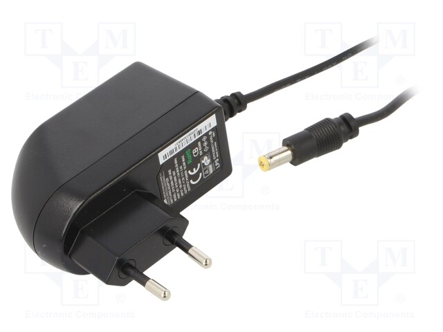 Power supply: switched-mode; volatage source; 7.5VDC; 2.4A; 18W