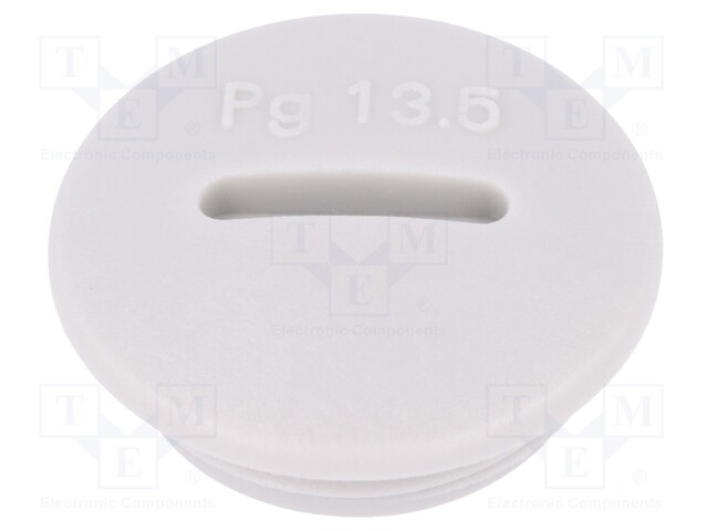 Stopper; PG13,5; IP54; Mat: polyamide; light grey