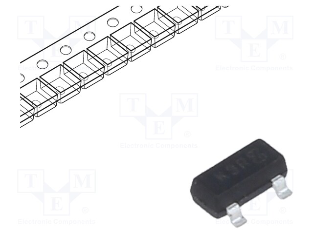 Transistor: PNP; bipolar; 300V; 0.5A; 300mW; SOT23