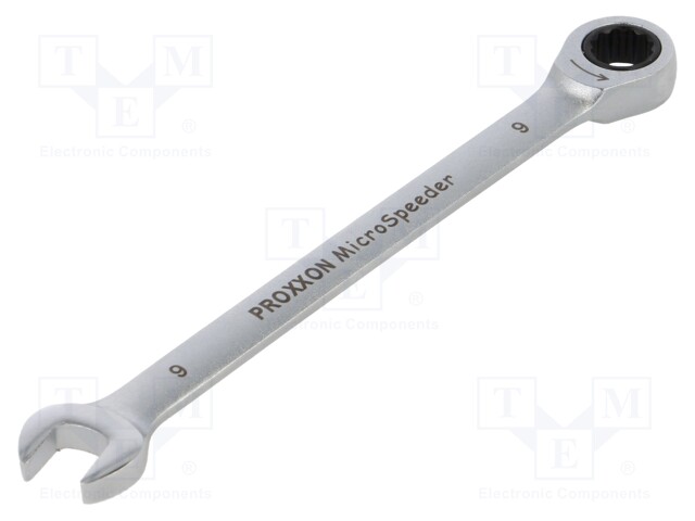 Wrench; combination spanner; 9mm; MicroSpeeder