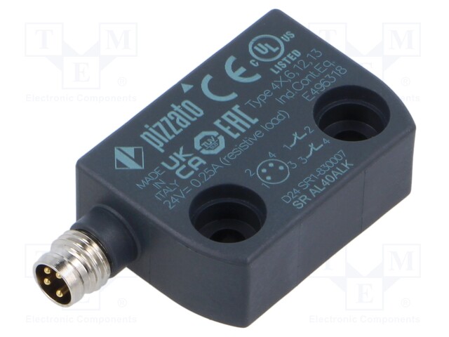 Safety switch: magnetic; Series: SR-A; Contacts: NC x2; IP67; 5mm