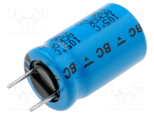 Capacitor: electrolytic; low impedance; THT; 100uF; 63VDC; ±20%