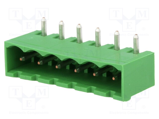 Pluggable terminal block; Contacts ph: 5.08mm; ways: 6; socket