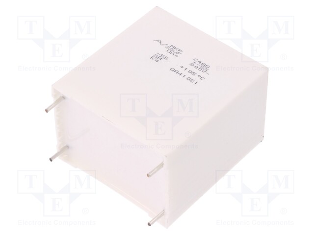 Capacitor: polypropylene; DC-Link; 30uF; ESR: 3.2mΩ; C4AQ; THT; ±5%