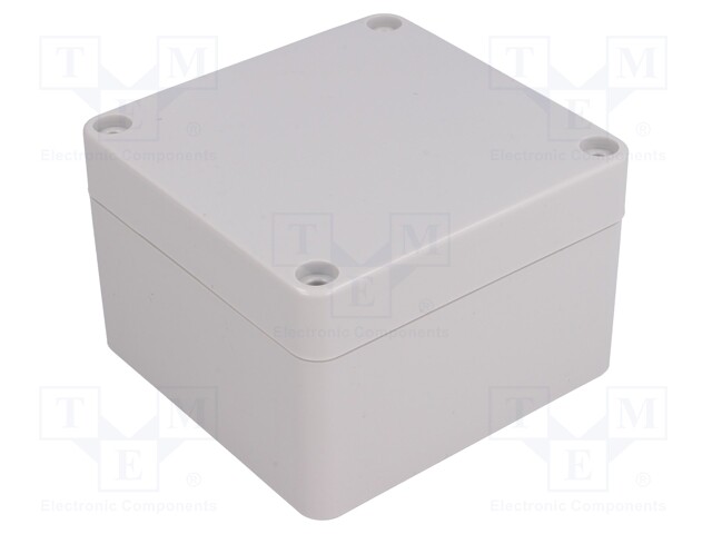 Enclosure: multipurpose; X: 80mm; Y: 82mm; Z: 55mm; polycarbonate