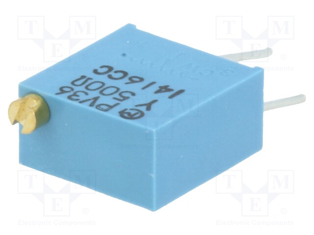 Potentiometer: mounting; vertical; 500Ω; 500mW; THT; ±10%; linear