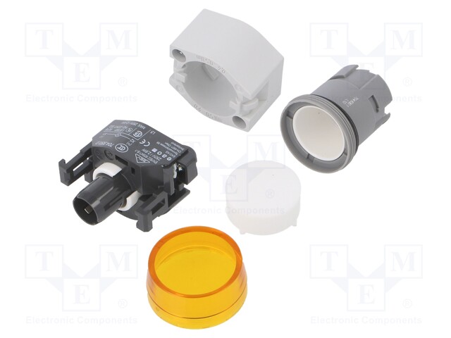 Control lamp; 22mm; 04; -40÷55°C; Ø22.3mm; IP65; Colour: yellow