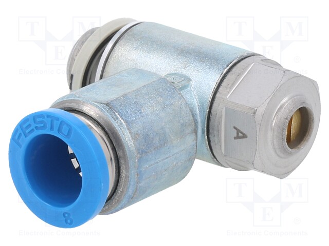 Throttle-check valve; Pressure: 0.2÷10bar; Temp: -10÷60°C; NBR