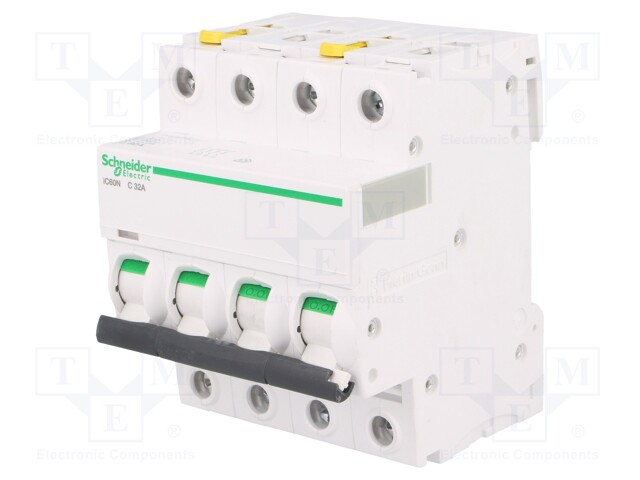 Circuit breaker; 400VAC; Inom: 32A; Poles: 4; DIN; Charact: C; 6kA