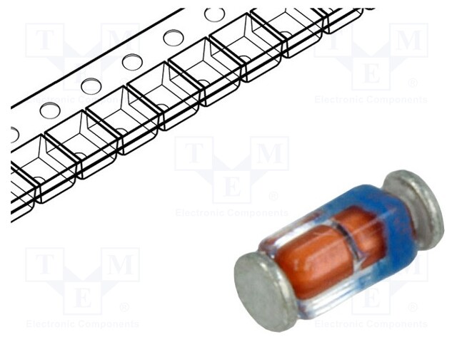 Diode: Zener; 0.5W; 25.1V; 5mA; SMD; reel,tape; quadro MiniMELF