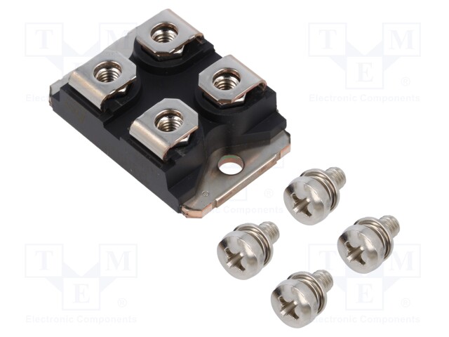 Module: diode; double independent; 1kV; If: 2x60A; ISOTOP; screw