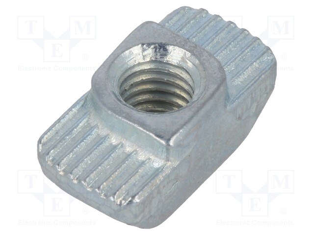 Nut; for profiles; Width of the groove: 8mm; steel; zinc