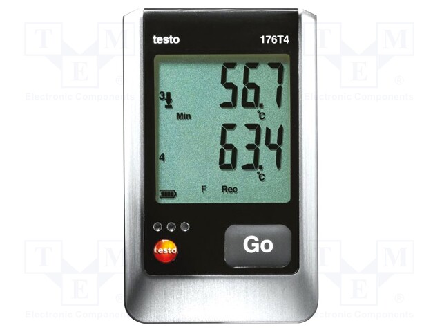 Logger: temperature; Temp.(thermocouple K): -195÷1000°C; IP65