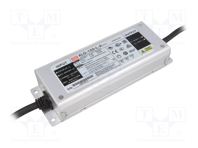 Power supply: switched-mode; LED; 150W; 120÷214VDC; 700÷1050mA