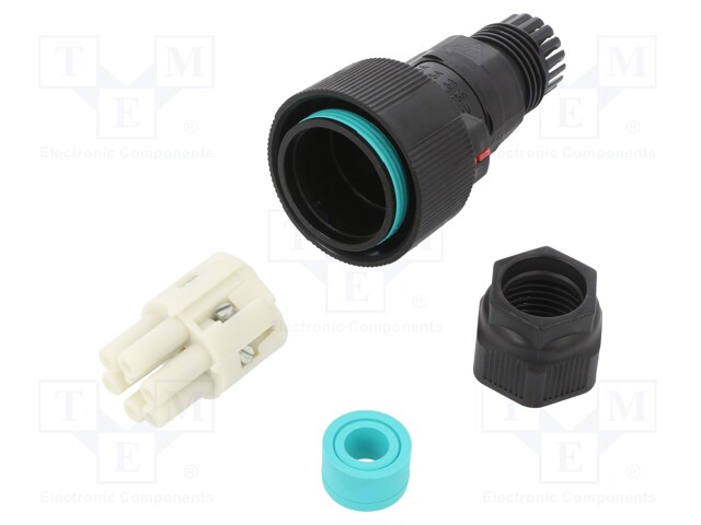 Connector: AC supply; screw terminal; female; TH405; 7÷14mm; 400V