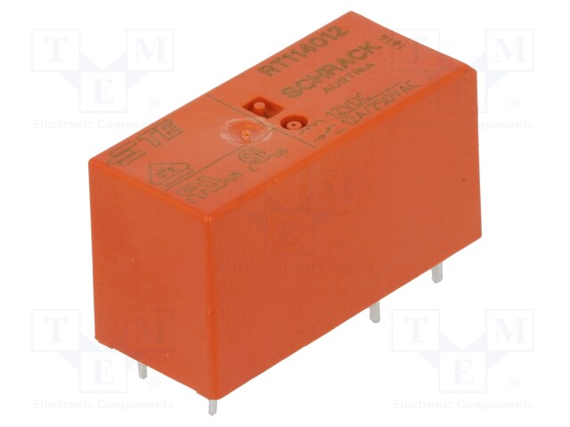 Relay: electromagnetic; SPDT; Ucoil: 12VDC; 12A/250VAC; 12A/24VDC