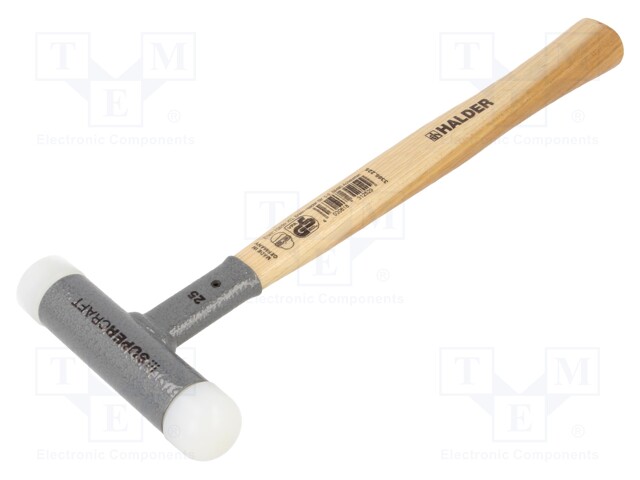 Hammer; 305mm; W: 105mm; 325g; 25mm; round; wood (hikory)