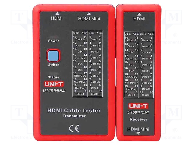 Tester: LAN wiring; Features: low battery indicator; Display: LED