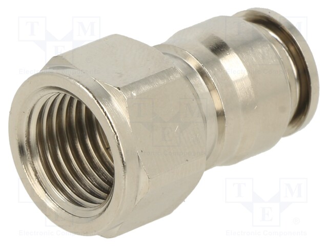 Push-in fitting; straight; 1/4"; -0.99÷20bar; 8mm