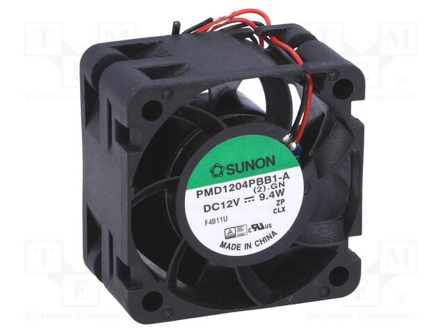 Fan: DC; axial; 12VDC; 40x40x24mm; 39.92m3/h; 55dBA; ball bearing