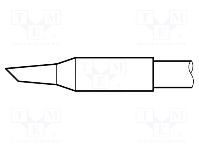 Tip; conical sloped; 2.2mm; longlife