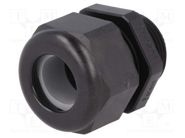 Gland; M25; IP68; 9÷16mm; Mat: thermoplastic; black