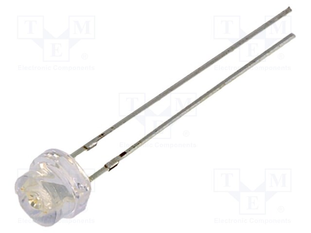 LED; 4.8mm; blue; 2.5÷3lm; 100°; Front: convex; 2.7÷3.4V; THT