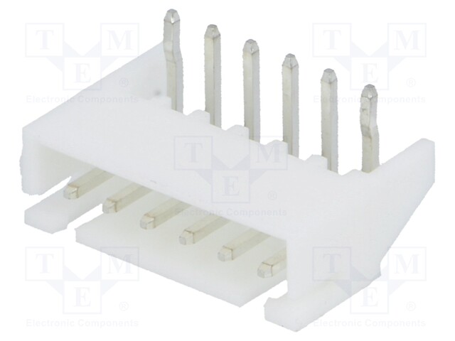 Socket; wire-board; male; A2501; 2.5mm; PIN: 6; THT; 250V; 3A; tinned