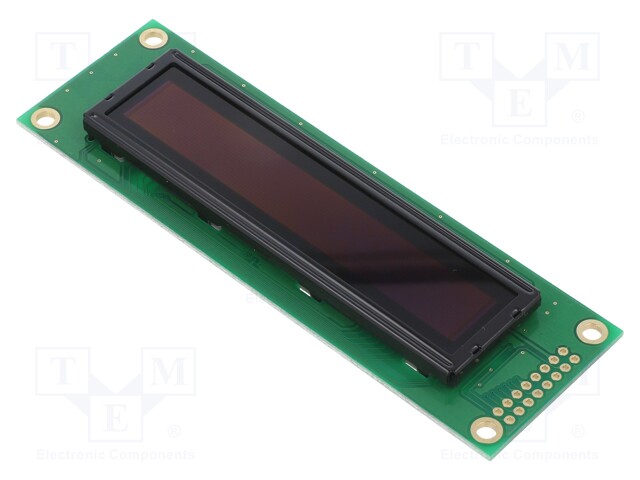 Display: OLED; graphical; 2.59"; 100x16; Dim: 116x37x9.8mm; white