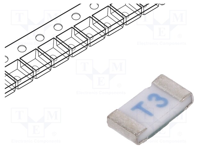 Fuse: fuse; time-lag; 3A; 63VAC; SMD; ceramic; Case: 1206; C1T; 63VDC