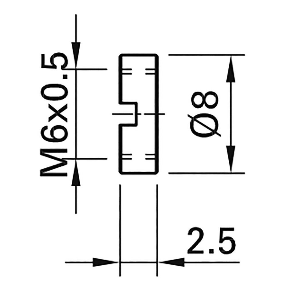 Nickel; Accessories: nut