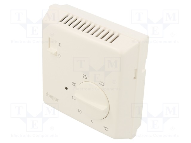 Sensor: thermostat; NO; 10A; Temp: 0÷50°C; wall mount