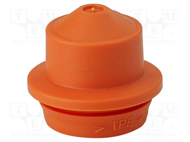 Grommet; elastomer thermoplastic TPE; orange; 6÷13mm; IP65,IP66