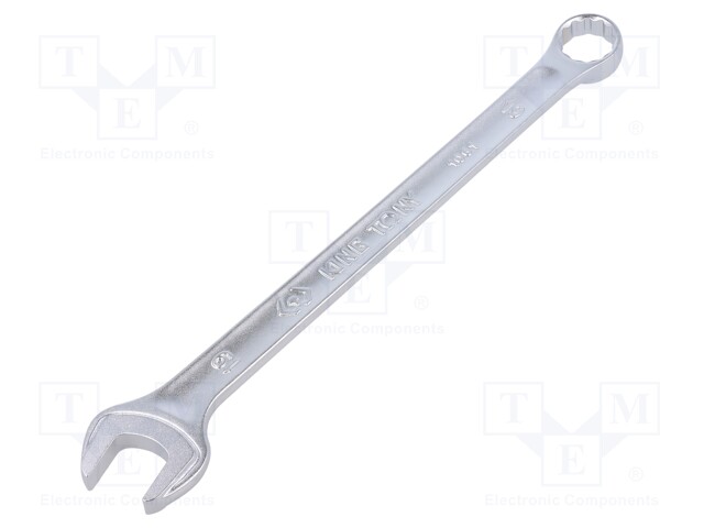 Wrench; combination spanner; 19mm; Chrom-vanadium steel; long