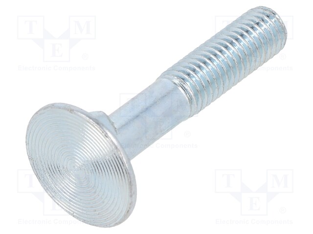 Screw; with double fins,with flange nut; M8x45; 1.25; Head: flat