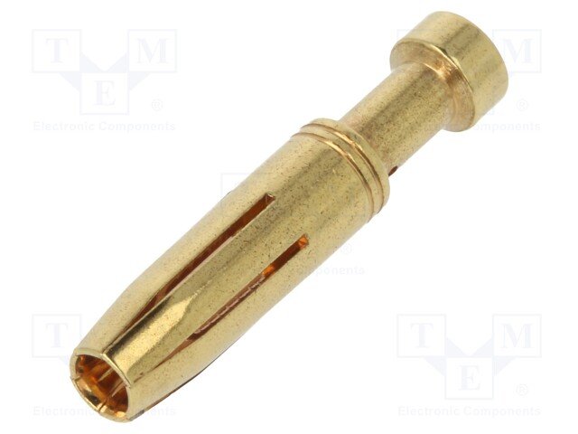 Contact; female; 1.5mm2; 16AWG; gold-plated; crimped; bulk; 16A