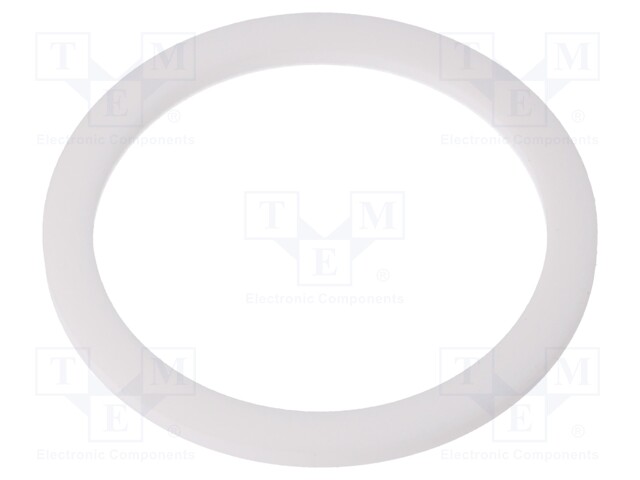 Gasket; PTFE; D: 3mm; Øint: 63.2mm; Øout: 73.9mm; M63; white