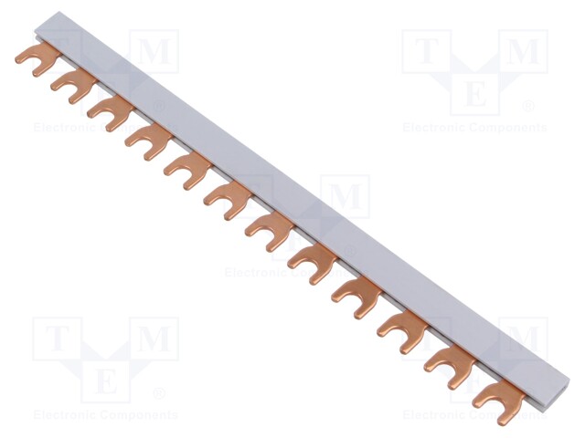 Busbar; Poles: 1; Urated: 400V; 63A; Pitch: 17.7mm; No.of mod: 12