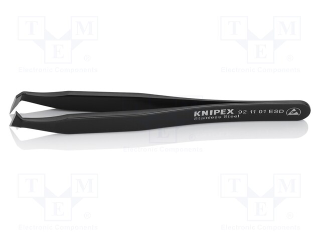 Tweezers; Blade tip shape: for cutting; Tweezers len: 115mm; ESD