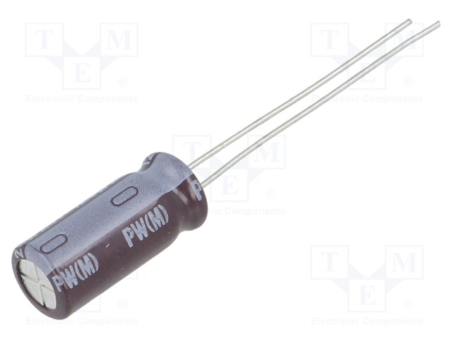 Capacitor: electrolytic; low impedance; THT; 120uF; 25VDC; ±20%