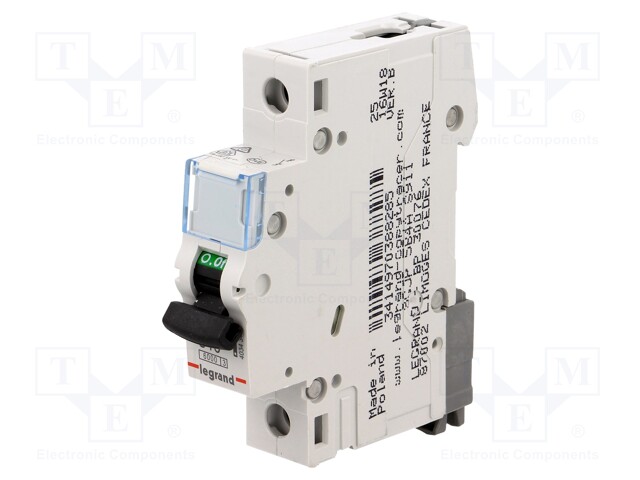 Circuit breaker; 230VAC; Inom: 16A; Poles: 1; DIN; Charact: C; 6kA