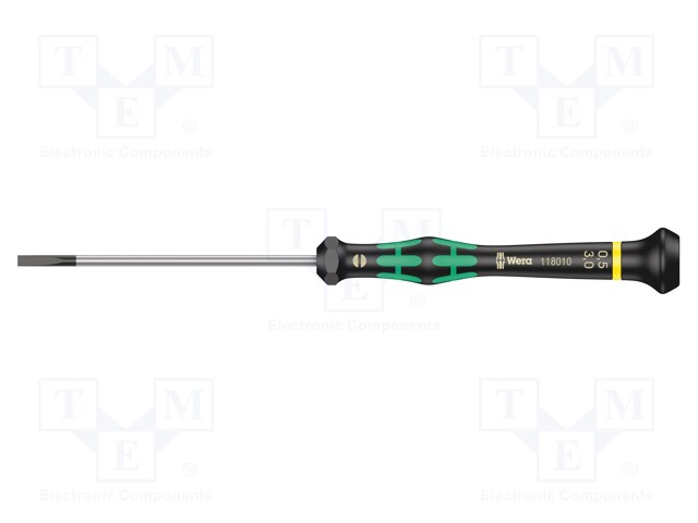 Screwdriver; slot; precision; 3,0x0,5mm; Series: Kraftform Micro