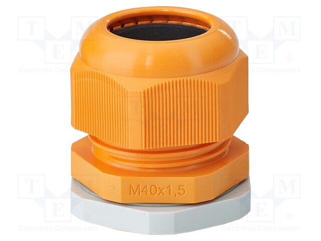 Cable gland; M40; 1.5; IP66; polyamide; orange