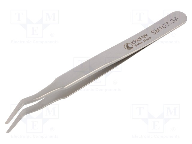 Tweezers; 120mm; Blades: curved; SMD