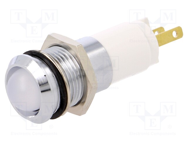 Indicator: LED; recessed; 24÷28VDC; 24÷28VAC; Cutout: Ø14.2mm; IP67