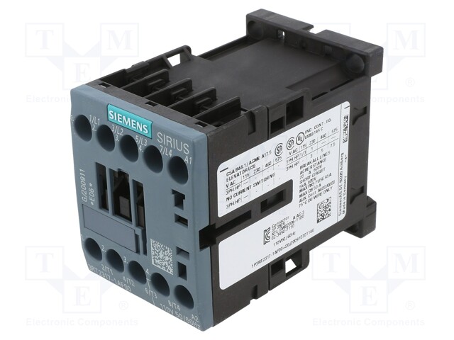 Contactor: 4-pole; NO x4; 110VAC; 12A; DIN,on panel; 3RT23; 690V