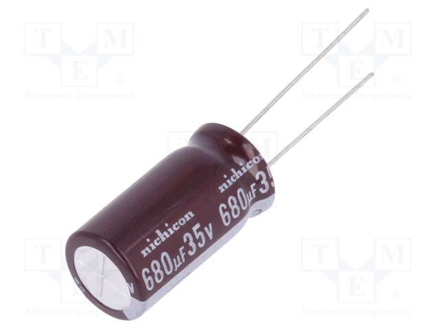 Capacitor: electrolytic; low impedance; THT; 680uF; 35VDC; ±20%