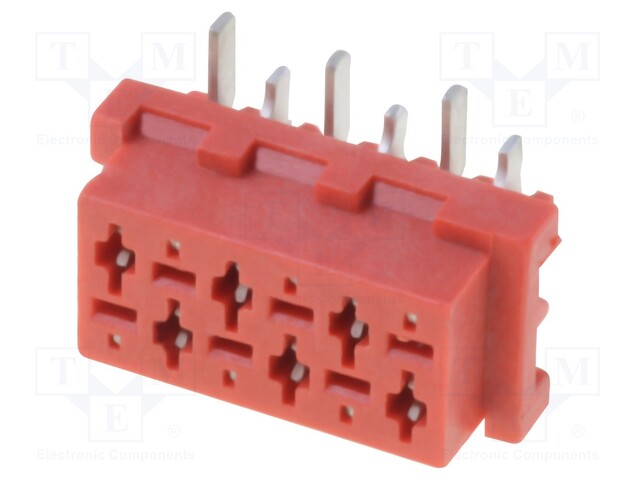 Socket; wire-board; female; PIN: 6; SMT; on PCBs; 1.5A; 30mΩ