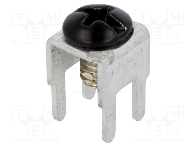 Terminal: screw terminal; THT,screw terminal; black; 7.5x5mm