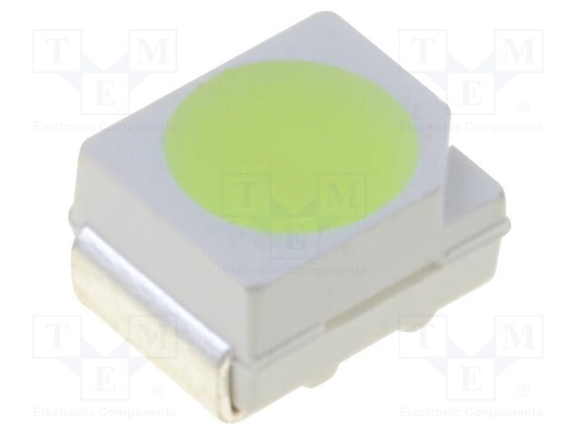 LED; SMD; 3528,PLCC2; blue (ice blue); 6.2÷7lm; 3.5x2.8x1.9mm